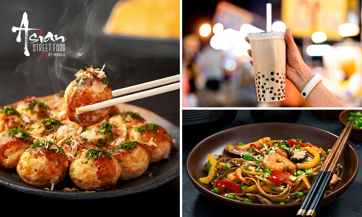 Aziatisch hoofdgerecht + bijgerecht + drankje voor afhaal in hartje Den Haag