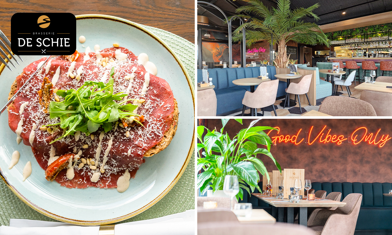 2-gangen keuzelunch bij Brasserie De Schie