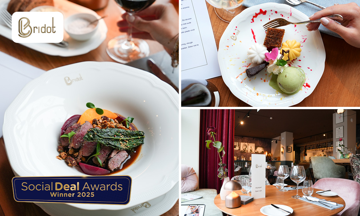 5-gangendiner van de chef of belevingsarrangement bij Bridot