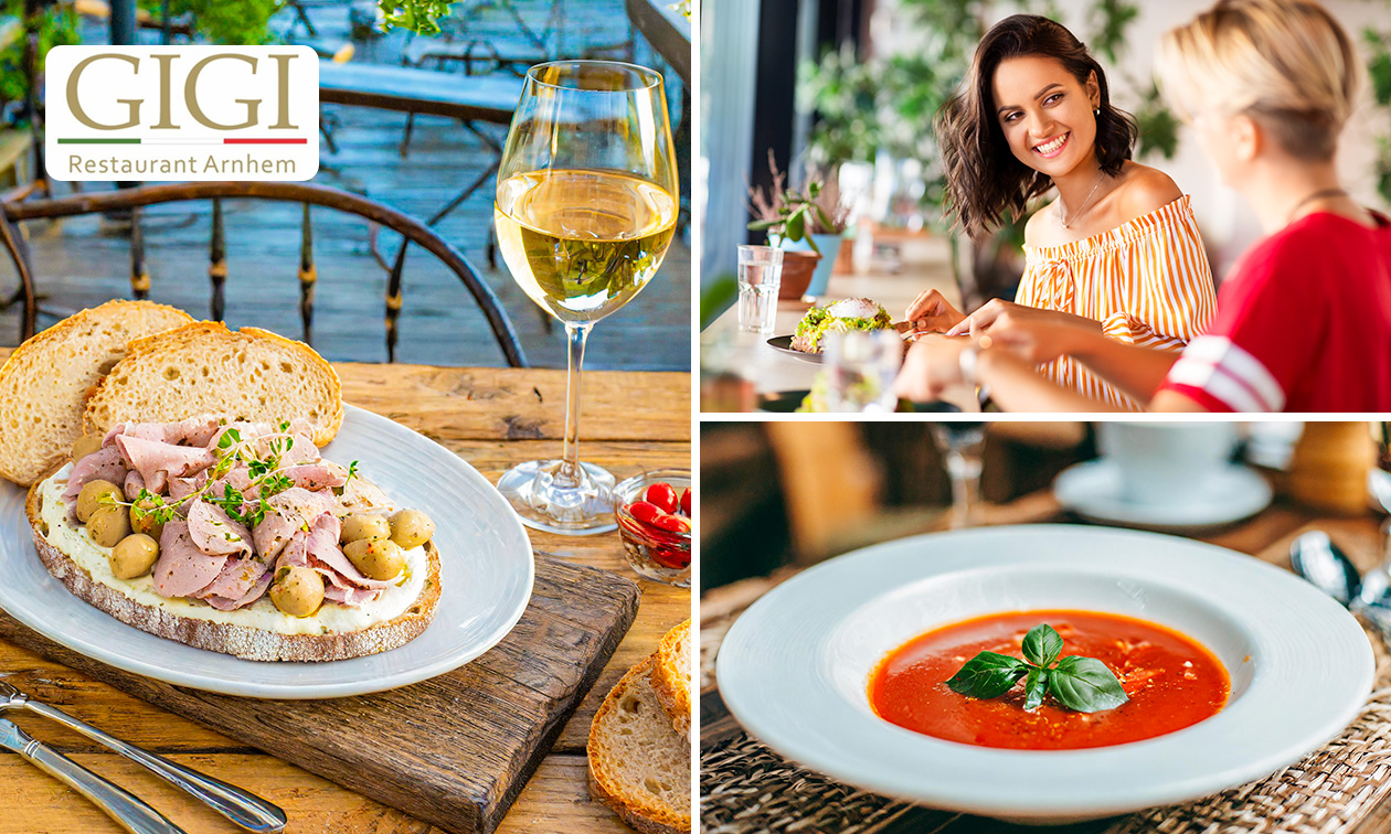 2-gangen keuzelunch bij Restaurant GIGI in hartje Arnhem