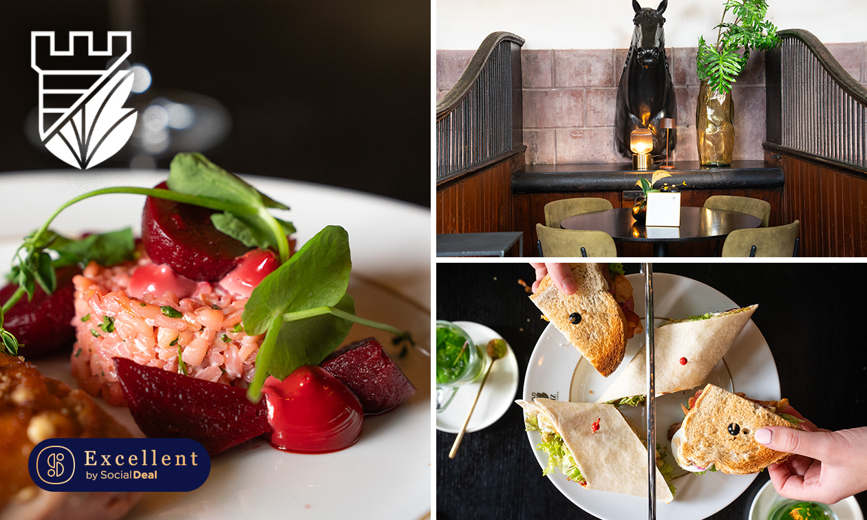 High tea of 3-gangenlunch van de chef