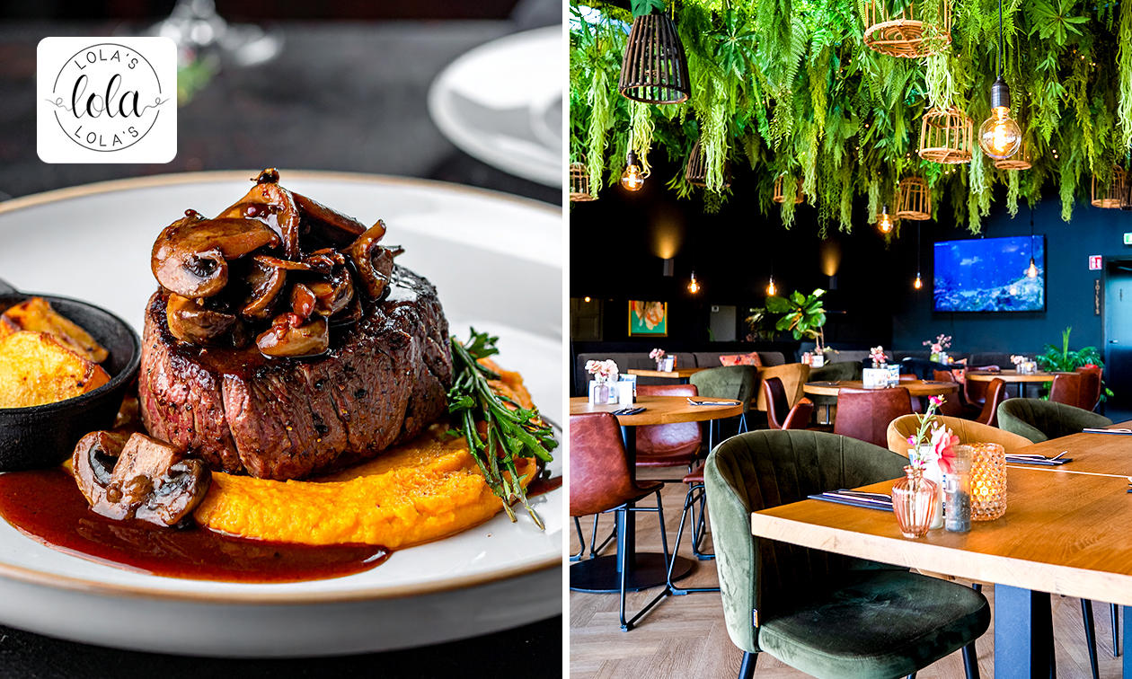 3-gangendiner à la carte bij Lola's