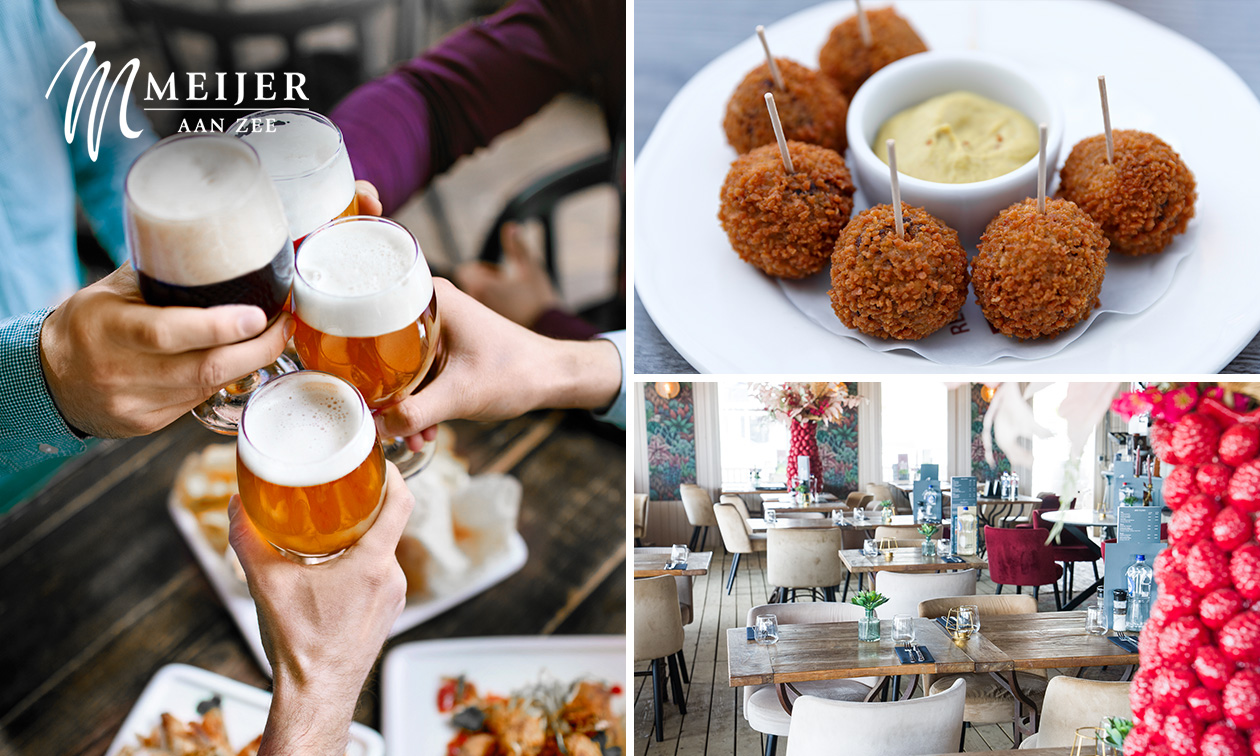 Drankje naar keuze + bittergarnituur of bitterballen bij Meijer aan Zee