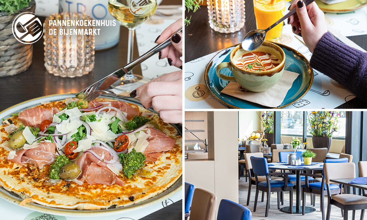3-gangen keuzediner bij Pannenkoekenhuis De Bijenmarkt