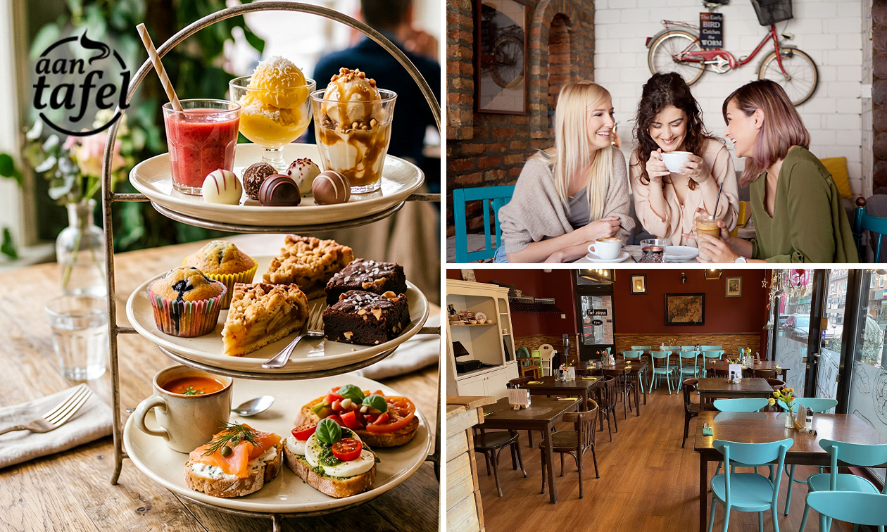 Luxe high tea (1,5 uur) bij Aan Tafel