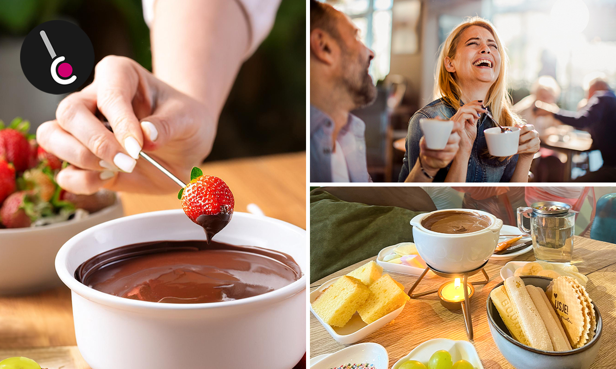 Chocoladefondue bij Schepsels IJscafé