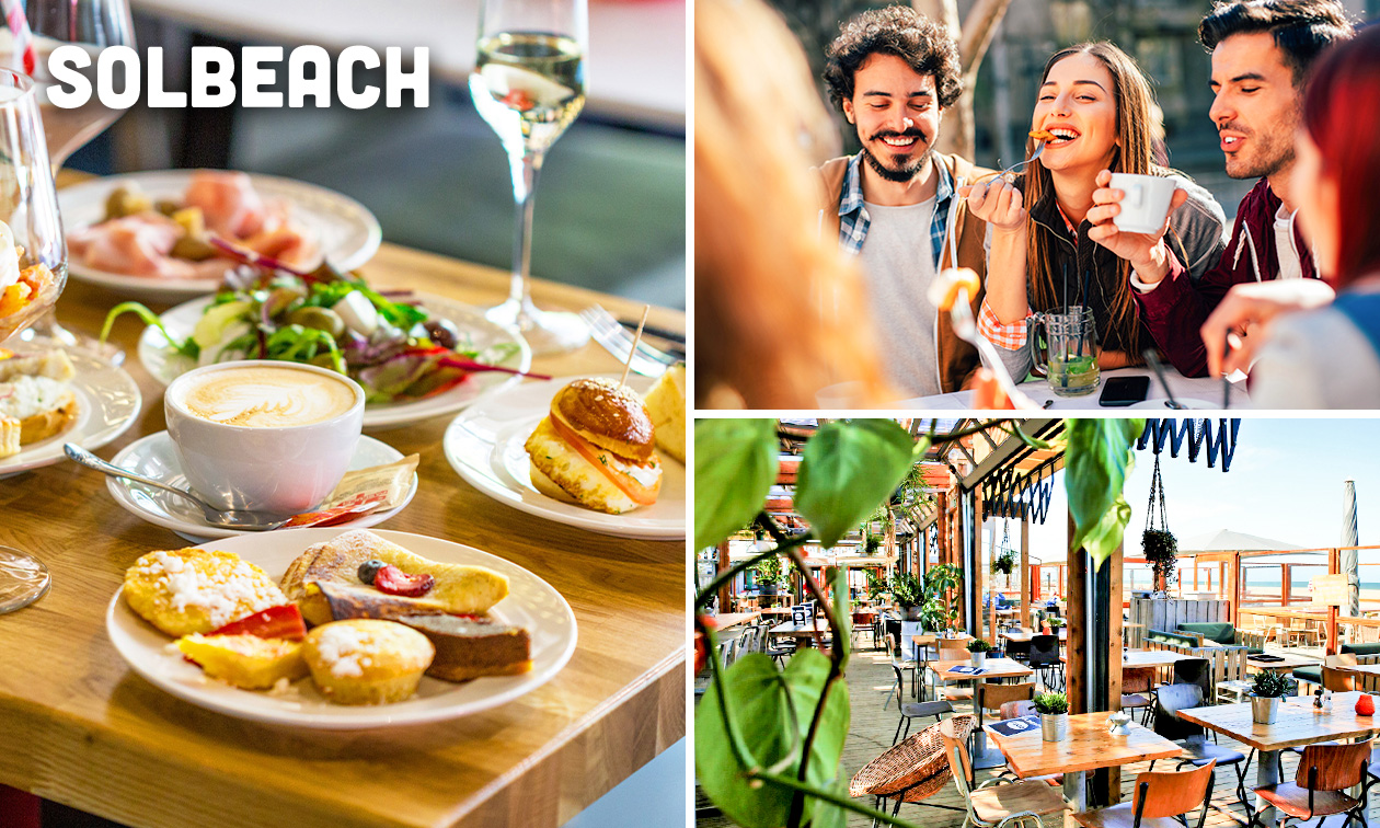 2- of 3-gangen keuzediner aan zee bij Solbeach in Scheveningen