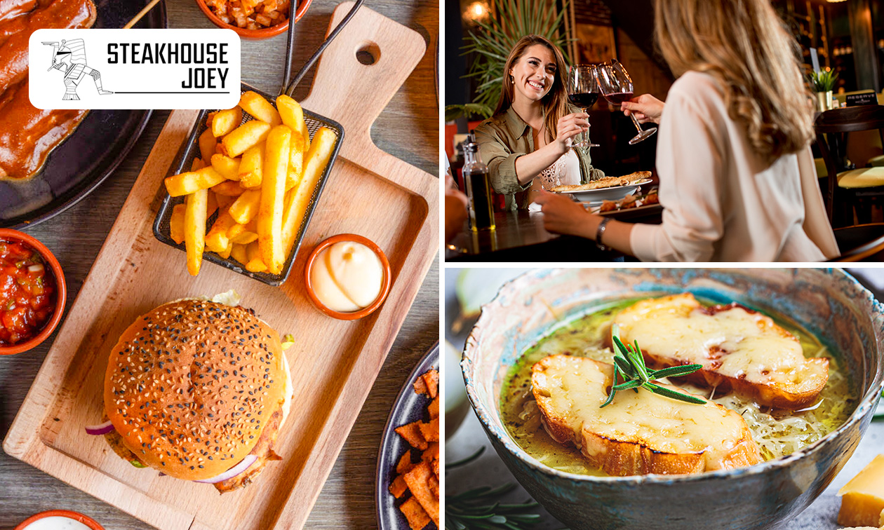 3-gangendiner à la carte of All-You-Can-Eat spareribs bij Steakhouse Joey