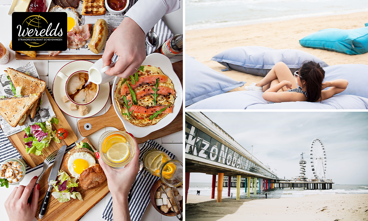 Ontbijt + evt. strandbedje bij Strandrestaurant Werelds